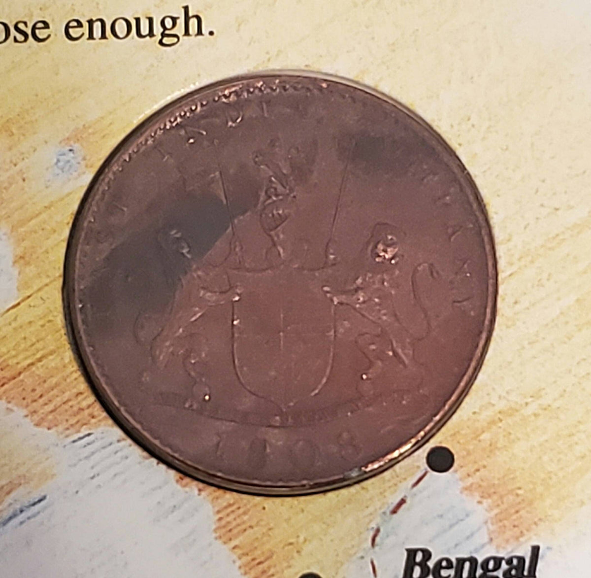 1808 east India company shipwreck coin and booklet