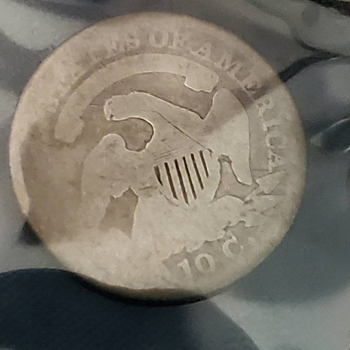 1829 Capped Bust silver dime rare old type coin
