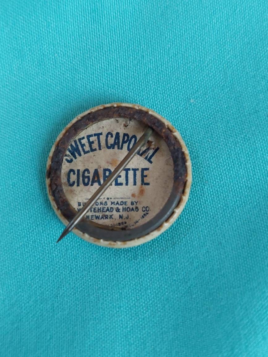1890s cigarette advertising state of Alabama whitehead and Hoag pin