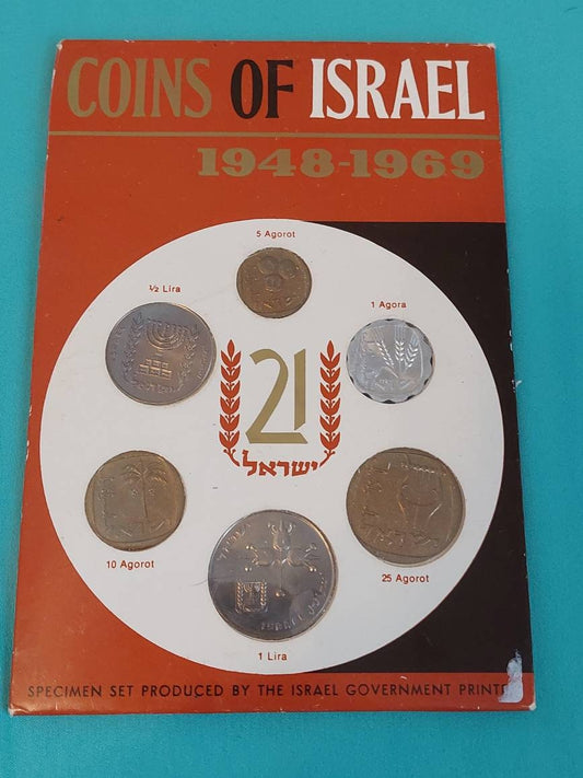 1968 coins of isreal specimen mint set judiaca, coin collecting and history