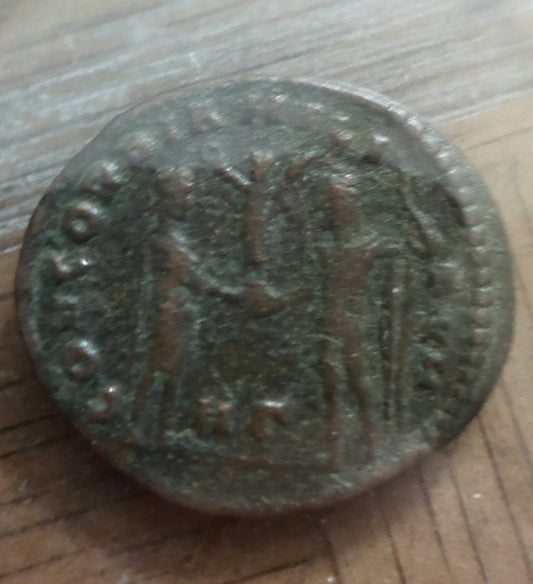 Ancient Roman empire coin, 2000 year old copper history coin, authentic old bronze coin