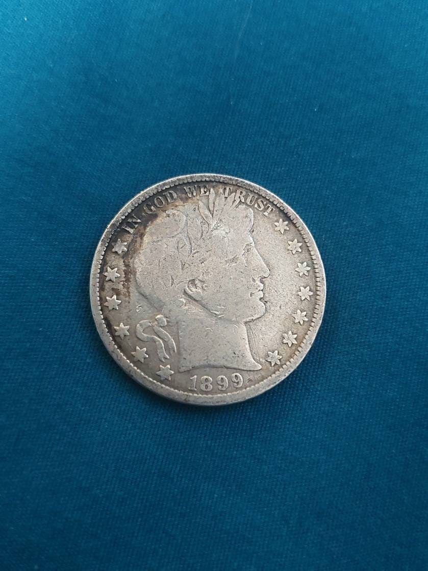 1899 barber half silver dollar