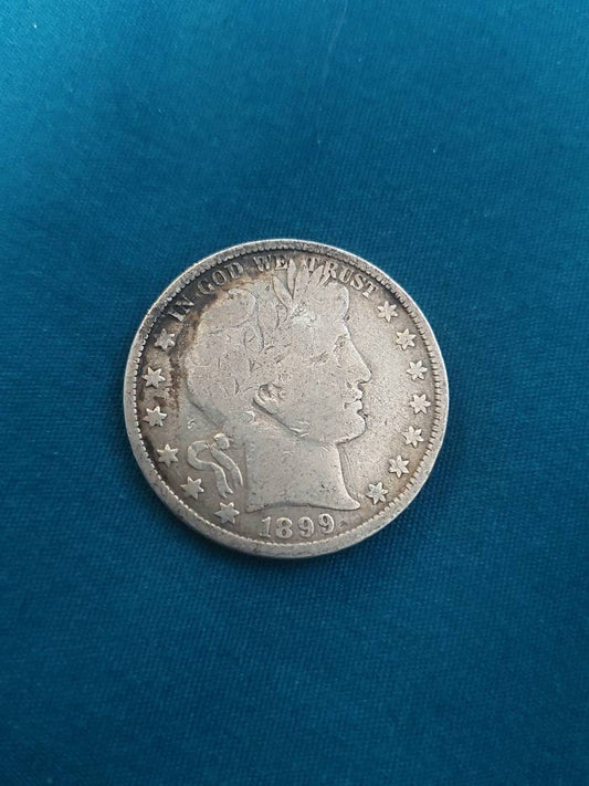 1899 barber half silver dollar