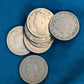Two v nickel coin lot, you get 2 circulated full date v nickels, us coin collecting,  gifts for him