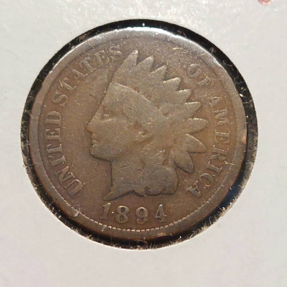 1894 vg+ indian head cent, better date coin