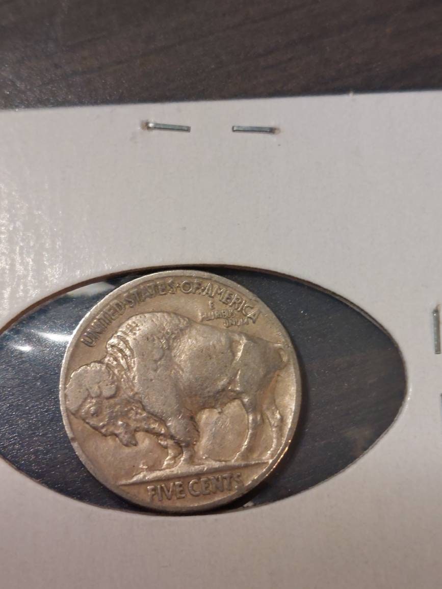 1923p buffalo nickel, better early date very fine coin