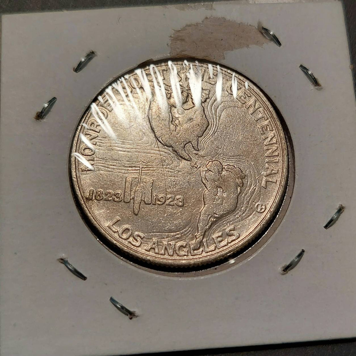 1923s Monroe Adam's silver commemorative half dollar, rare free shipping