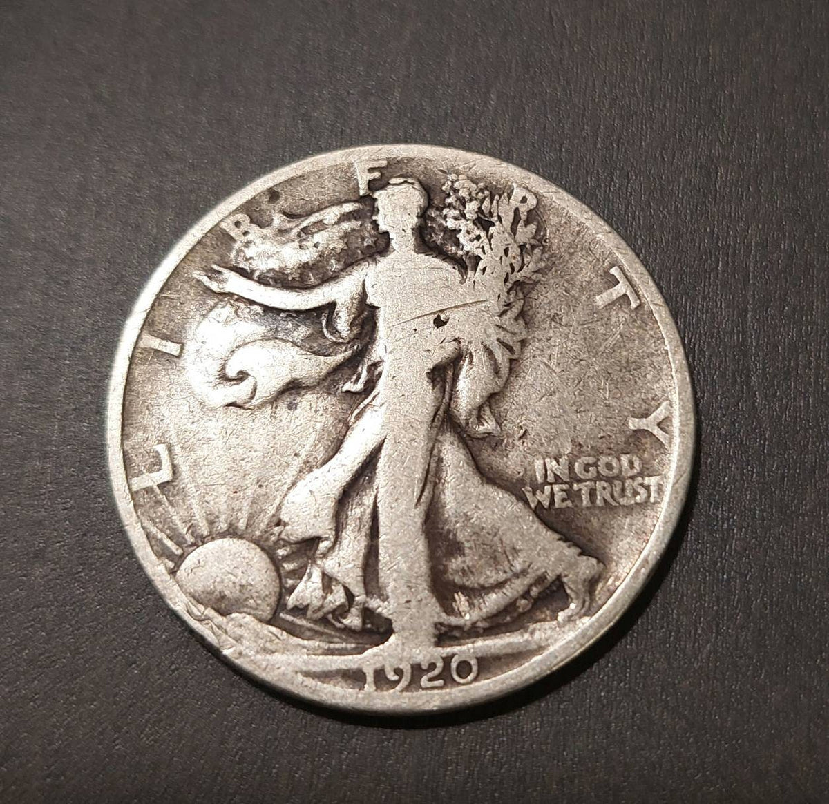 1920p walking liberty silver half dollar coin