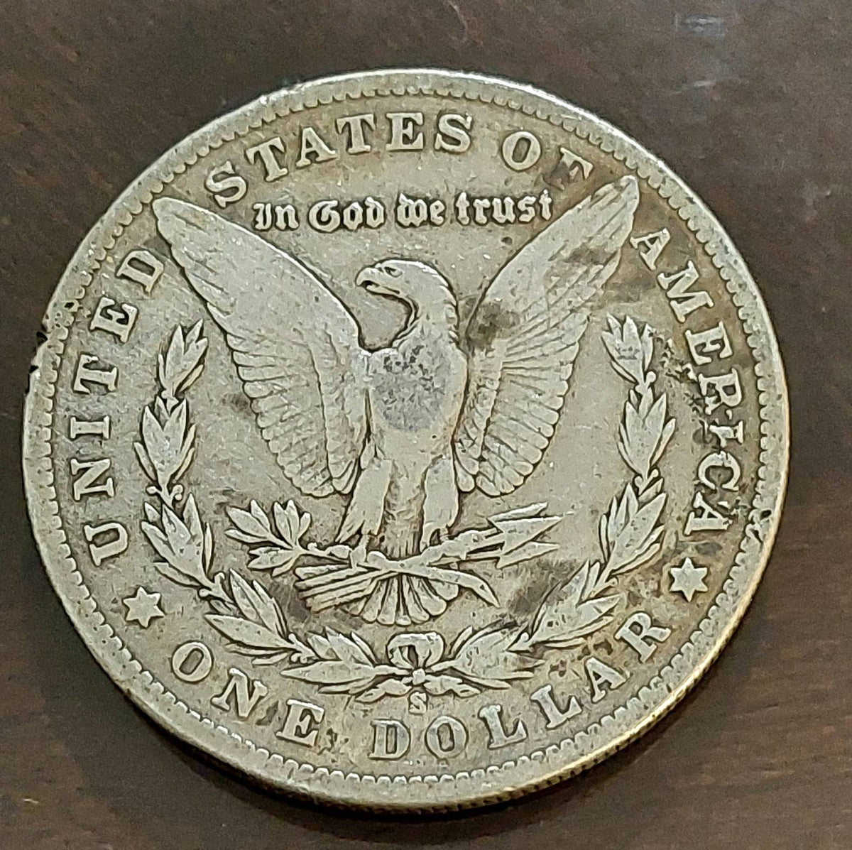 1901s morgan silver dollar coin, better date san Francisco coin 90 percent silver low mintage