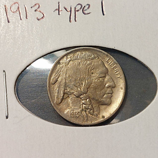 1913 buffalo nickel type 1 high grade beauty