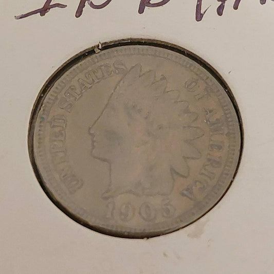 1905 indian head penny gorgeous xf+ with liberty