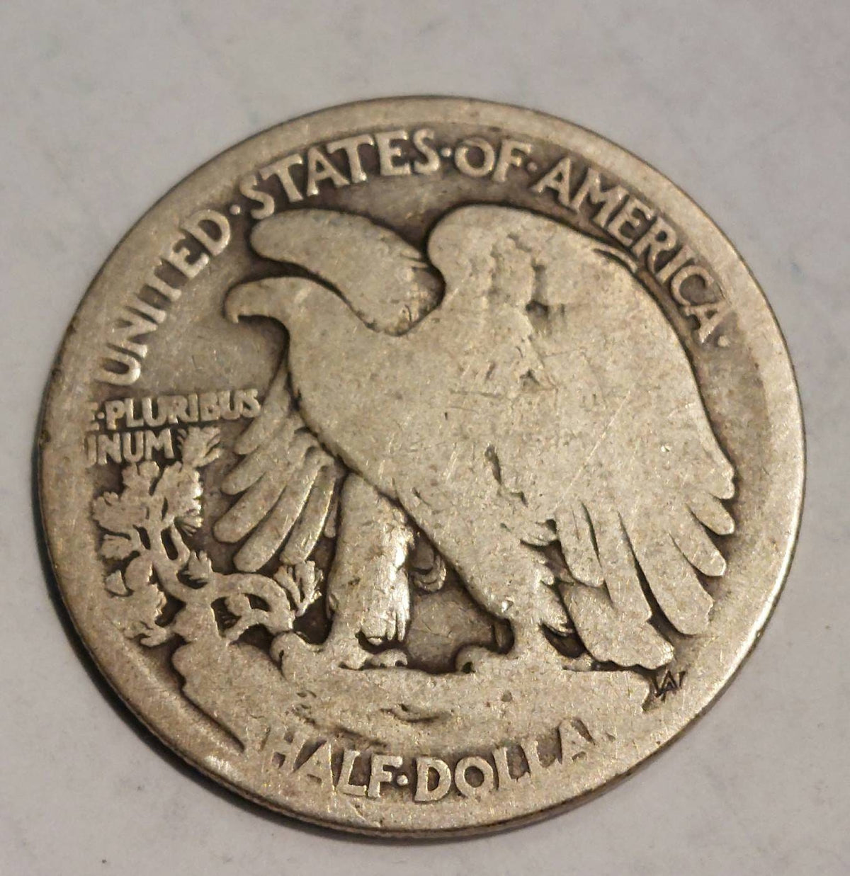 1916 walking liberty first year key date half dollar, free shipping