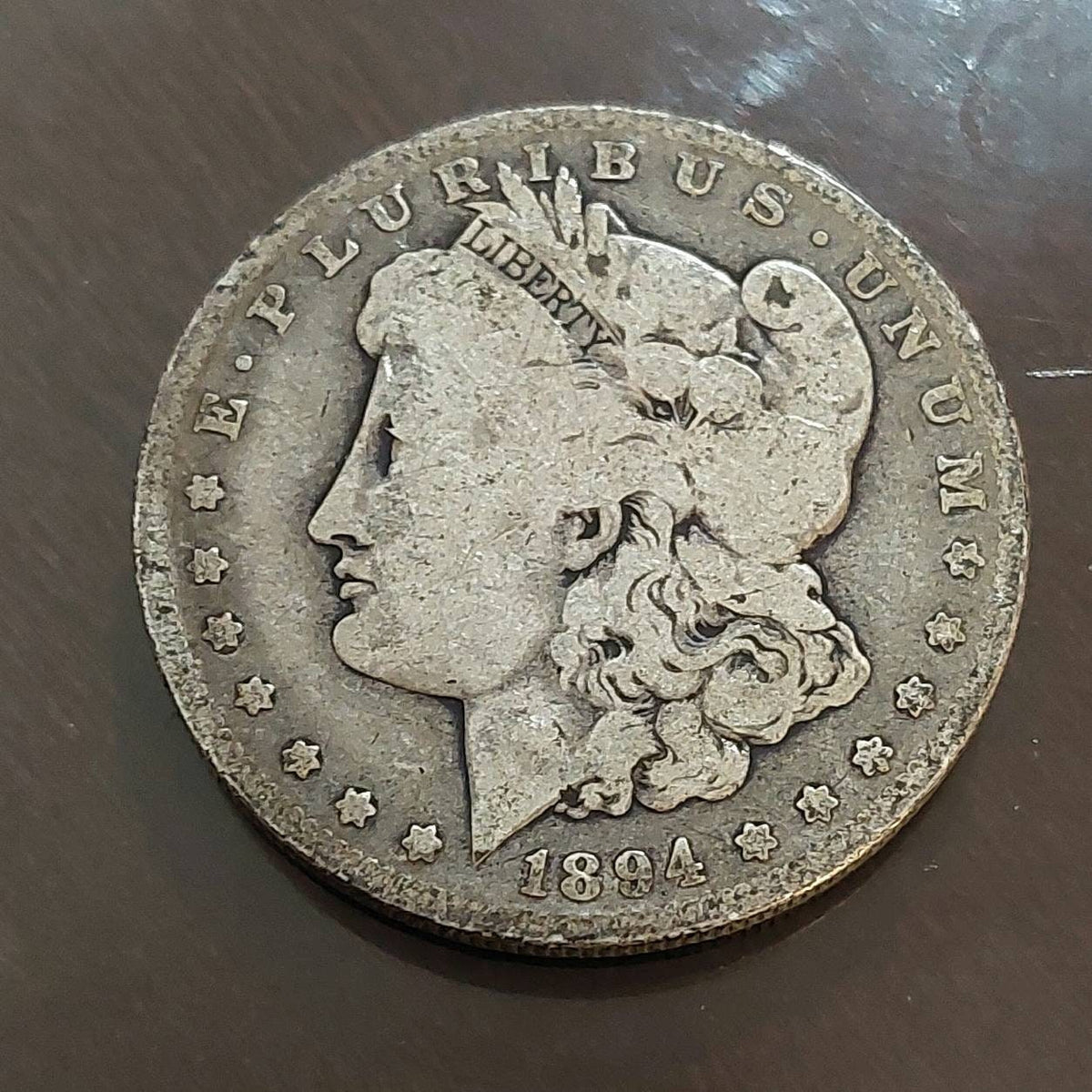 1894o semi key date morgan silver dollar, low mintage coin