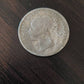 1880 British silver shilling coin, queen Victoria foreign world coins