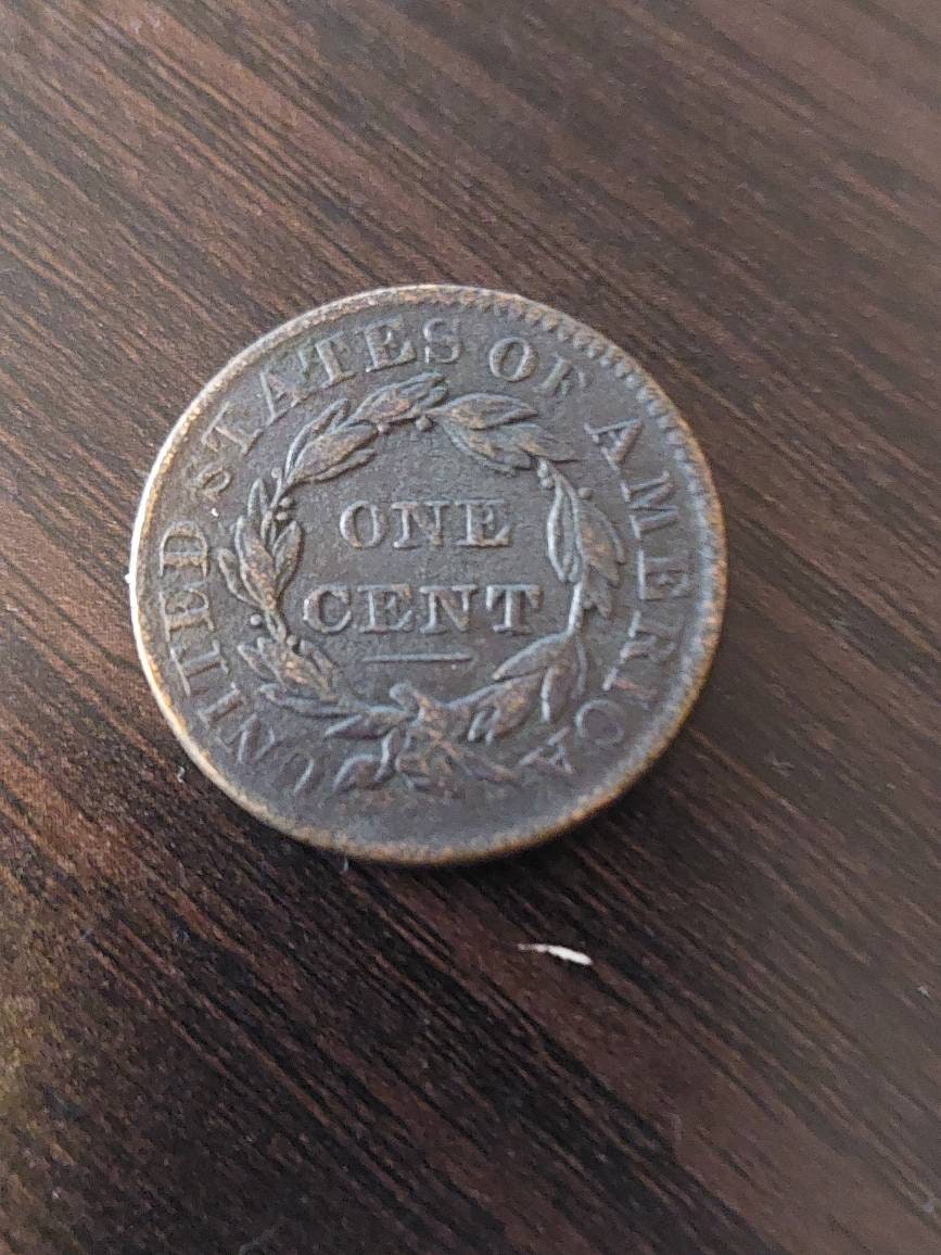 1832 rare American large cent coin, very fine plus details, us coin collecting