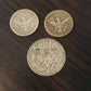 1 dollar face value 90 percent silver barber coins, 1800s rare money, free shipping