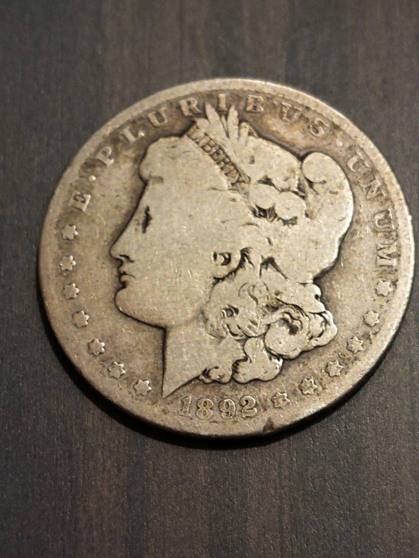 1892o new orleans better date morgan silver dollar, low mintage antique 90 percent silver coin