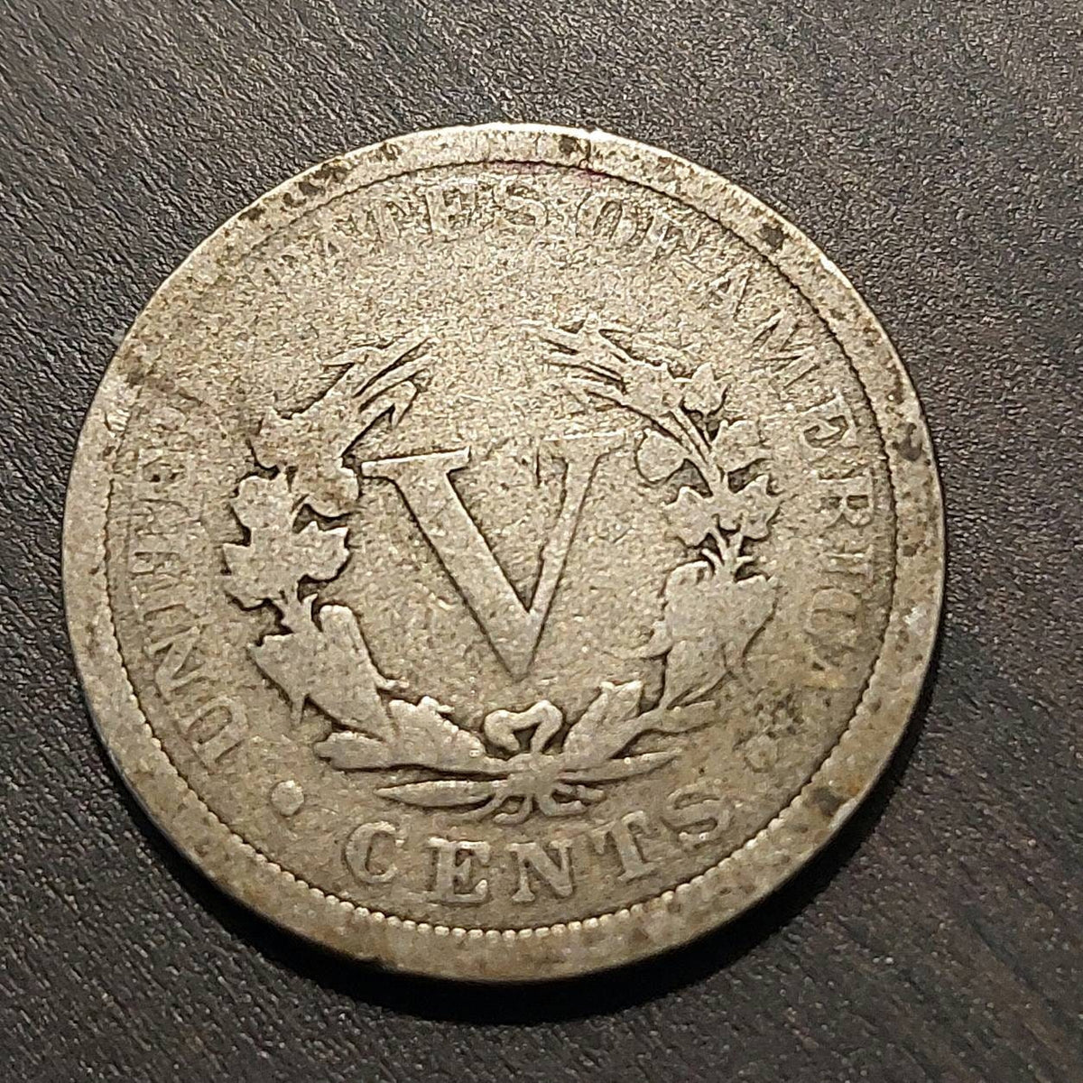 1895 liberty v nickel, better 1800s date coin rare in any condition antique american nickel