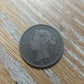 1877h Island of jersey, British colony coin, copper one twelfth of a shilling rare copper large cent