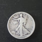 1917s reverse walking liberty half dollar better date second year silver coin, 90 percent silver low mintage