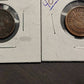 2 1863 civil war tokens, random coins from my collection. No cherry picking! At least vf/ex coins. Free shipping two coins from  civilwar