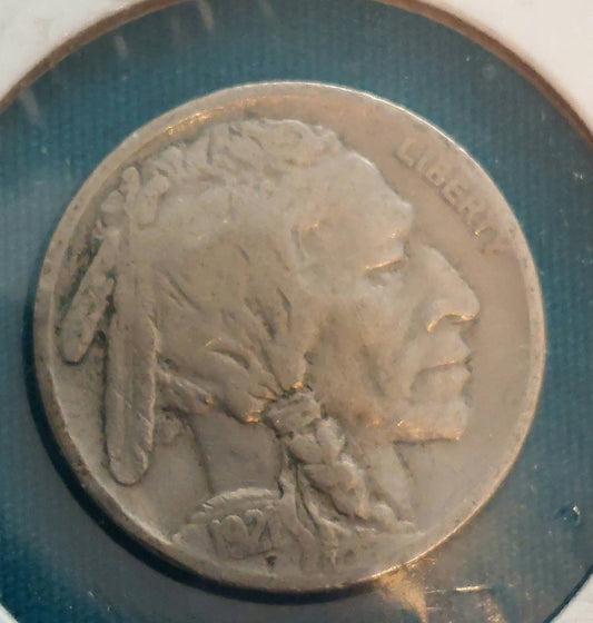 1921 buffalo nickel, rare date, vg/ fine condition  this is a super collectible date of only 5 million made which is very low for buffalos