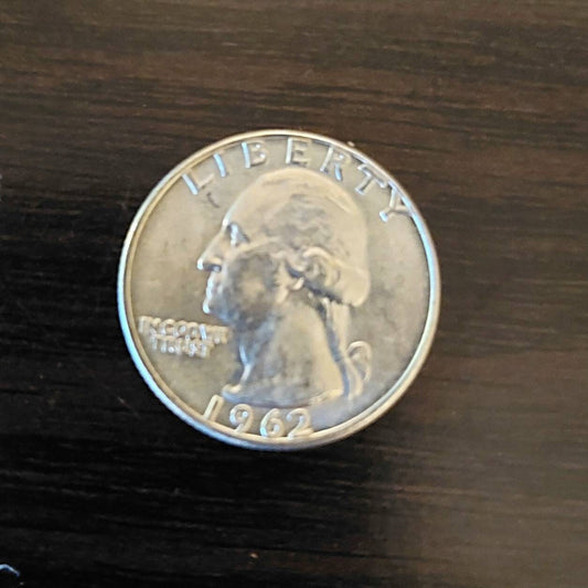 1962d Washington Silver Quarter brilliant mint state coin