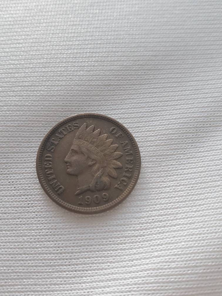1909 indian head cent better date very fine