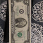 Uncirculated 2 dollar bill holder and coa, lovely percent condition unused 2 dollar bill
