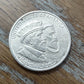 silver commemorative half dollar, 1924 Huguenot 50 cent piece scarce high grade, ships free, us coins, gifts for him