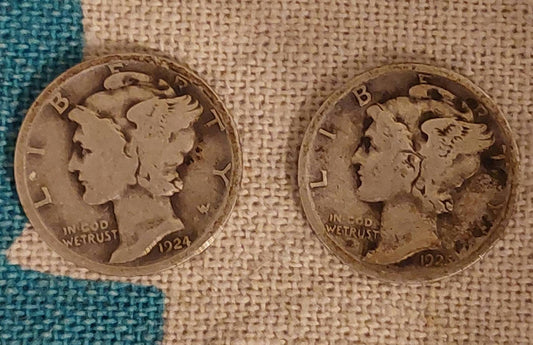 2 x 1910s and 1920s only earlier mercury dimes, two coins from my staff! Investment in silver, us coins 90 percent silver