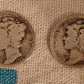 2 x 1910s and 1920s only earlier mercury dimes, two coins from my staff! Investment in silver, us coins