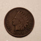 1800s dated Indian head penny vg or better copper coin, us coin collecting, gifts for him, antique american  cent upcycled craft options