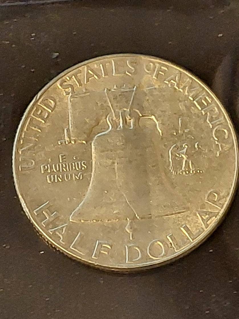 1955 silver Franklin half dollar, key date bugs bunny variety, us coins