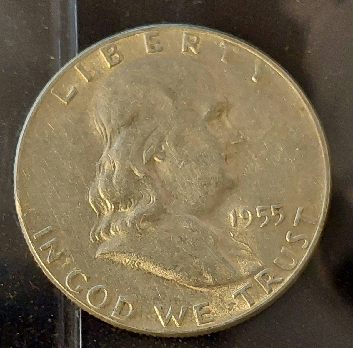 1955 silver Franklin half dollar, key date bugs bunny variety, us coins