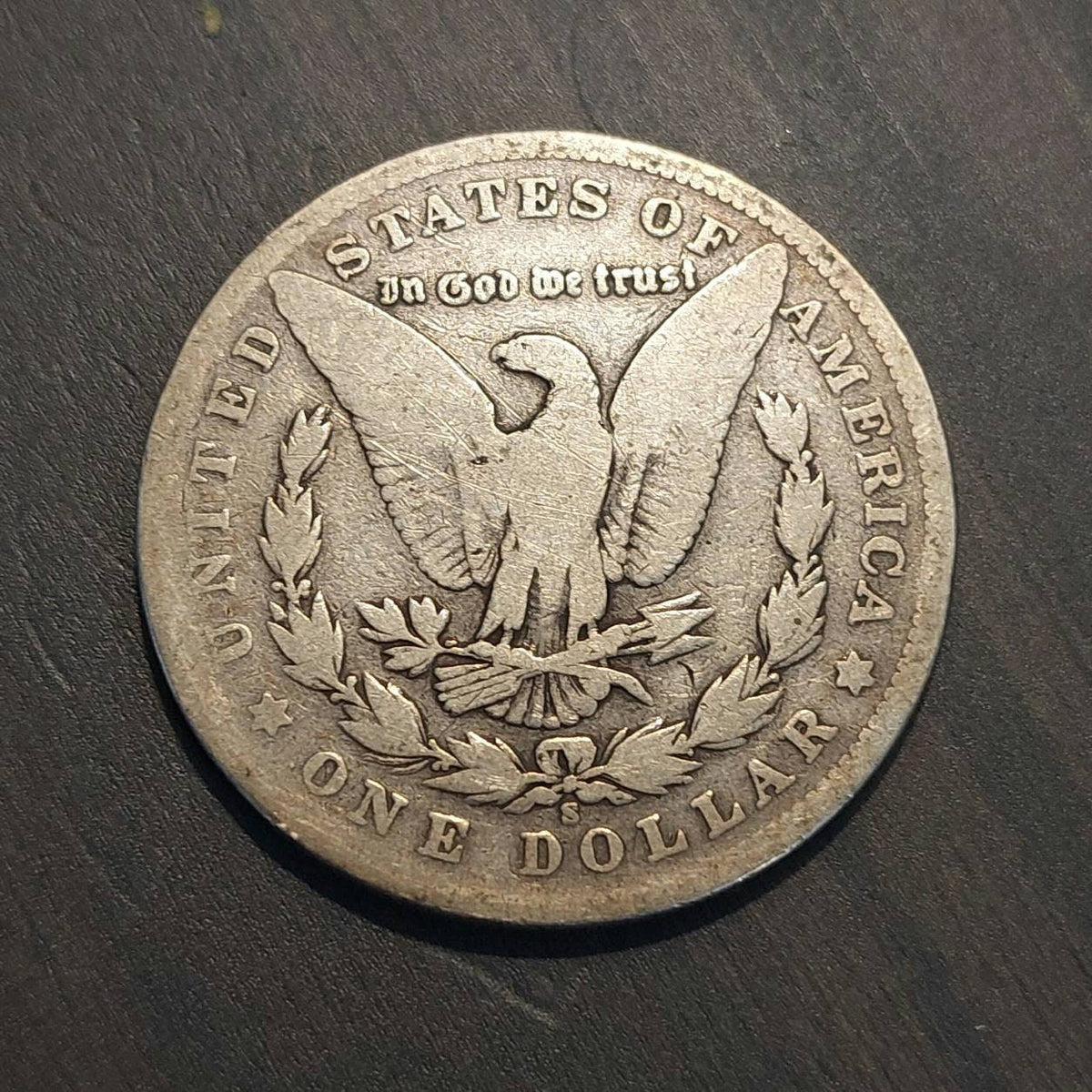 1901s morgan silver dollar, circulated 90 percent silver coin, rare date, ships free