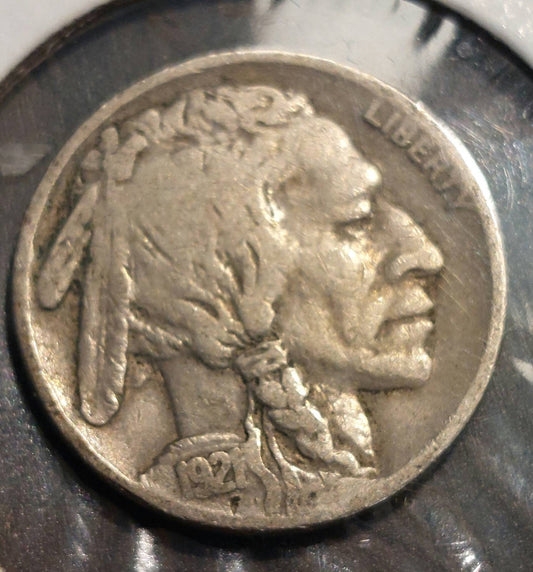 1921 buffalo nickel fine/very fine, semi key date rare 1920 idian head nickel