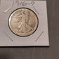 1916d walking liberty half dollar coin, first year key date American coin,  free shipping us coins
