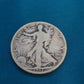 1917 walking liberty silver half dollar, second year antique coin 90 percent silver collectible money