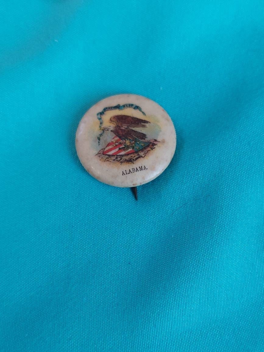 1890s cigarette advertising state of Alabama whitehead and Hoag pin
