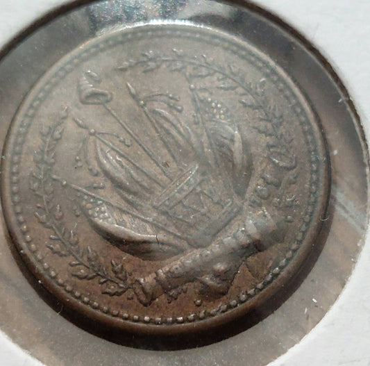 1863 Indian head design,  Civil War patriotic token