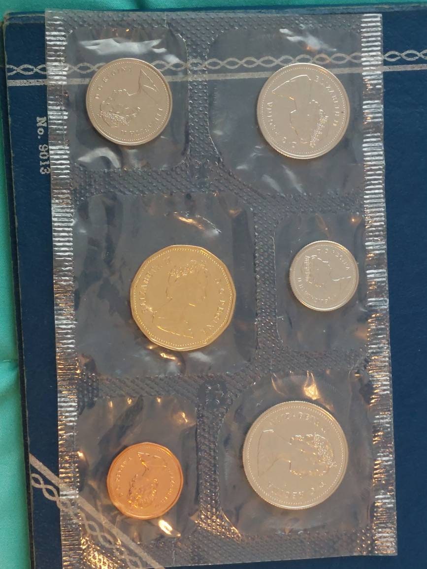 Canada 1989 proof like mint set, royal Canadian mint coins