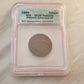 1855 pre Canada confederation token free trade copper large cent graded coin, coin collecting