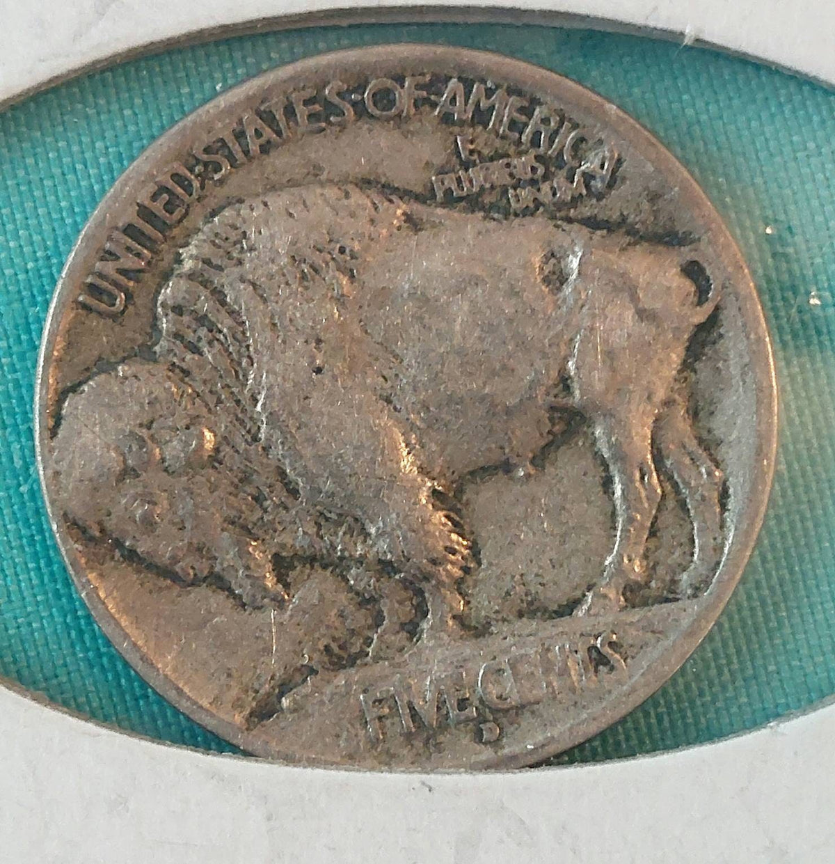1913d buffalo nickel type one better date, high grade coin rare denver type one buffalo fine/very fine condition