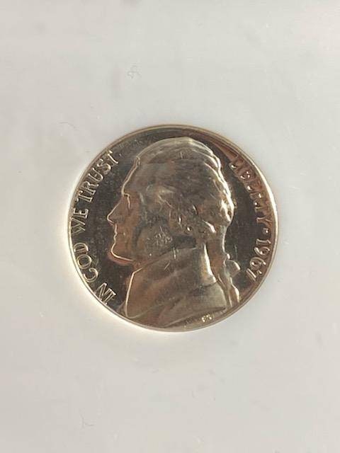 1967 Jefferson nickel special mint set coin, graded sp67 cameo by pci, stunning us coin collecting, free shipping