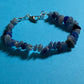 Blue Crystal bracelet,  gifts for her, affordable handmade Silver-tone jewelry