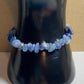 Blue Crystal bracelet,  gifts for her, affordable handmade Silver-tone jewelry