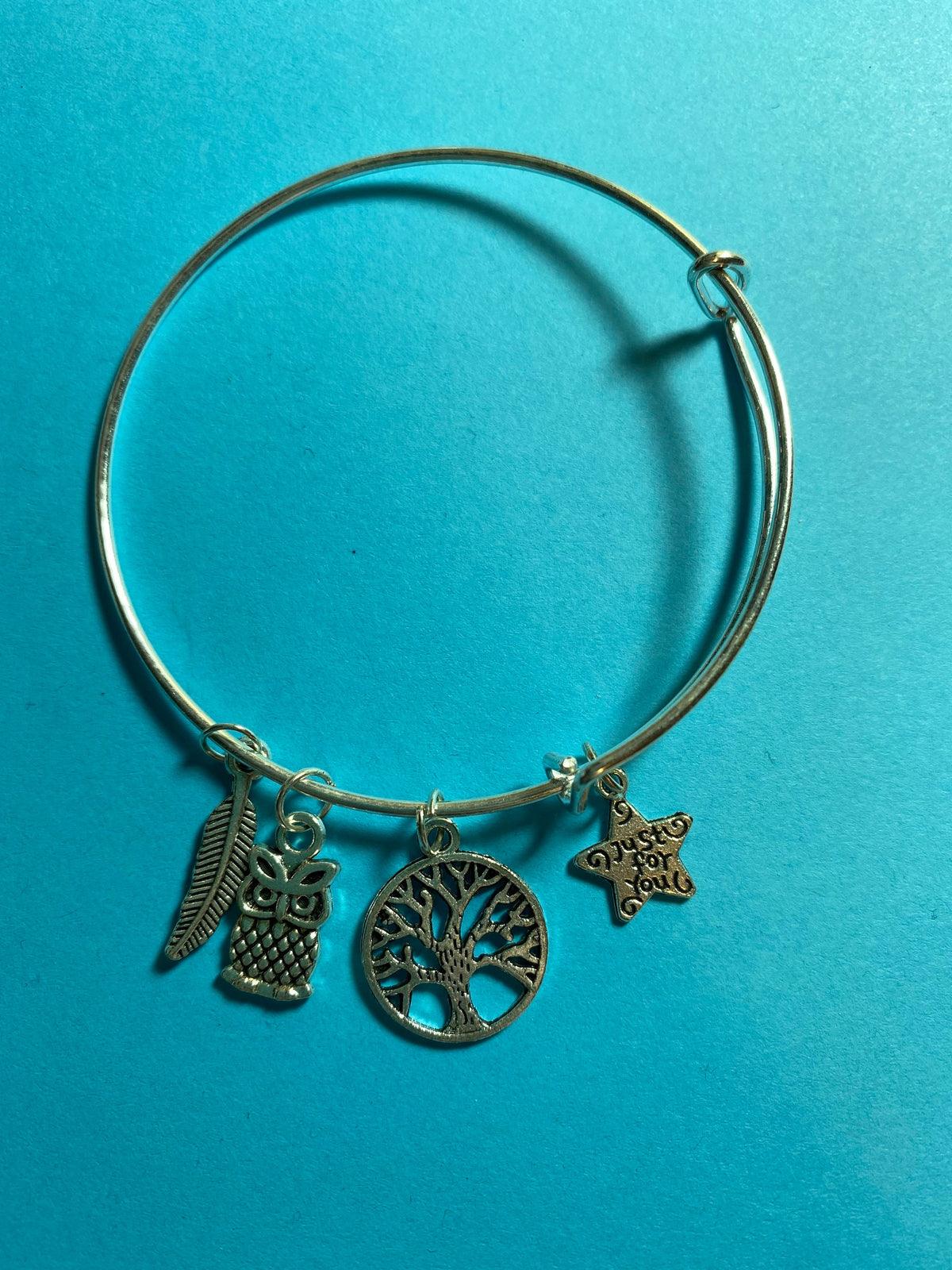 Bangle charm bracelets, women's jewelry,  various designs,  homemade