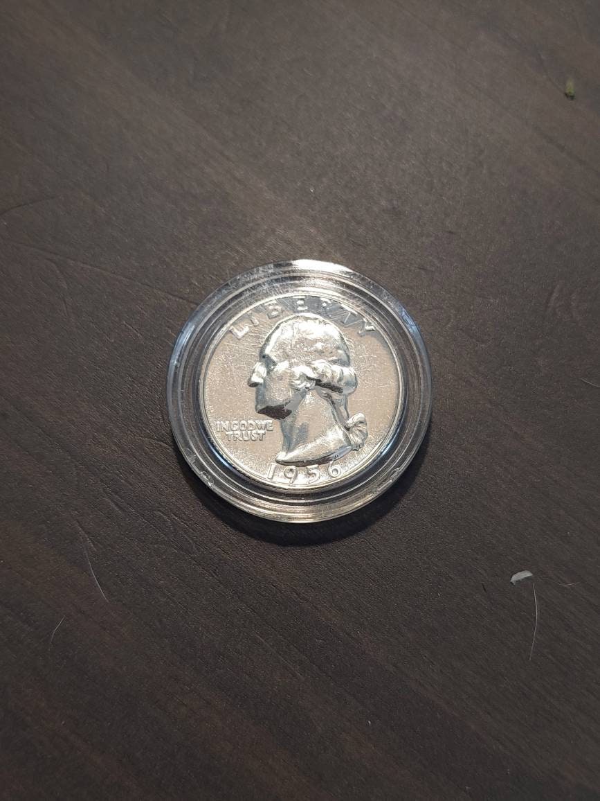 1956 proof 90 percent silver Washington quarter, mintage of only 660,000, us coin collecting