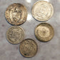 5 coin foreign/ world silver coin lot, 1930s and 1940s see description, coin collecting